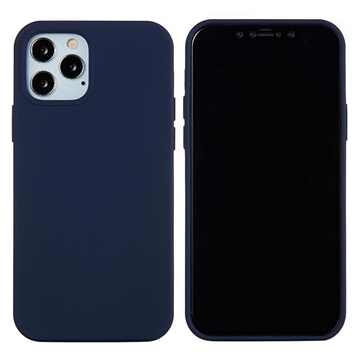 iPhone 12 Pro Max Etui z Ciekłego Silikonu - Granat