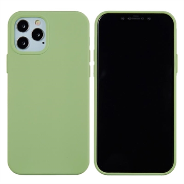 iPhone 12 Pro Max Etui z Ciekłego Silikonu - Jasnozielony
