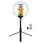 LogiLink AA0156 Lampa pierścieniowa LED z kijkiem do selfie/statywem i zdalną migawką
