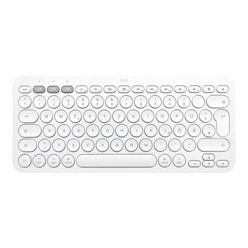 Bezprzewodowa klawiatura Bluetooth Logitech K380 dla komputerów Mac - układ nordycki - biała