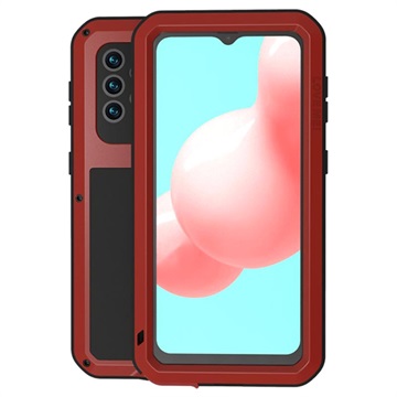 Hybrydowe Etui Love Mei Powerful na Samsung Galaxy A32 5G/M32 5G - Czerwień