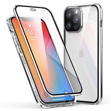 iPhone 13 Pro Max Magnetyczne Etui Luphie - Srebrny