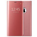 iPhone 7/8/SE (2020)/SE (2022) Etui z Klapką Luxury Mirror View - Różowe Złoto