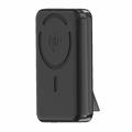 M02A 10000mAh Qi2 Magnetyczny Powerbank Bezprzewodowy z Wbudowaną Podstawką - 35W - Czerń