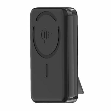 M02A 10000mAh Qi2 Magnetyczny Powerbank Bezprzewodowy z Wbudowaną Podstawką - 35W - Czerń