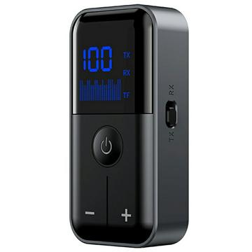 Bezprzewodowy odbiornik / nadajnik Bluetooth 5.4 M20 z portami AUX 3.5mm i kart TF - czarny
