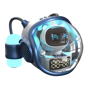 Głośnik Bluetooth M60 Spaceship Shape AI z budzikiem - podwójne oświetlenie RGB, obsługa TF/FM