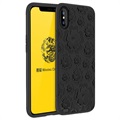 Etui z TPU MSVII Flower do iPhone X/iPhone XS - Czarne