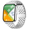 Ultracienki smartwatch MT61 z wyświetlaczem AMOLED - srebrny