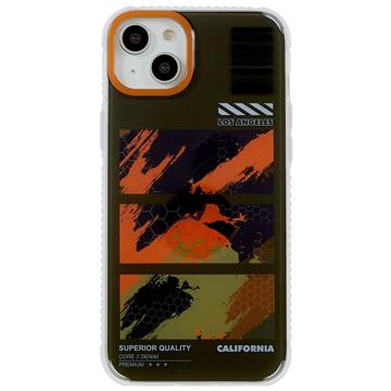 Hybrydowe Etui Mutural Camouflage Series dla iPhone 14 Plus - Zieleń