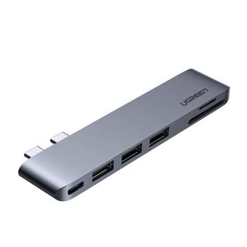 MacBook Pro/Air Ugreen CM251 Hub USB-C 6 w 1 - szary