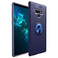 Etui z magnetycznym pierścieniem / podpórką do telefonu Samsung Galaxy Note 9 - Niebieskie