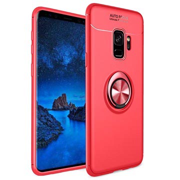 Samsung Galaxy S9 Magnetic Ring Grip Case - Red
