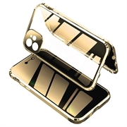 Magnetyczne Etui ze Szkłem Hartowanym Zapewniającym Prywatność do iPhone 11 - Złoto
