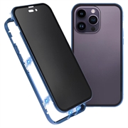 Magnetyczne Etui ze Szkłem Hartowanym Zapewniającym Prywatność do iPhone 15 Pro