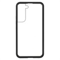 Magnetyczne Etui ze Szkłem Hartowanym do Samsung Galaxy S22 5G - Czarne