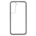 Magnetyczne Etui ze Szkłem Hartowanym do Samsung Galaxy S22 5G - Srebrny