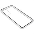 Magnetyczne Etui ze Szkłem Hartowanym do Samsung Galaxy S22 5G - Srebrny