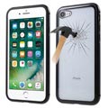 Magnetyczne Etui z Tylną Częścią ze Szkła Hartowanego iPhone 7 / iPhone 8 - Czarne