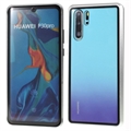 Huawei P30 Pro Magnetyczne Etui ze Szkłem Hartowanym - Srebrny