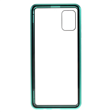 Samsung Galaxy A51 Magnetyczne Etui z Hartowanym Szkłem - Zielone