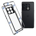 OnePlus 10 Pro Magnetyczne Etui z Hartowanym Szkłem - Srebrny