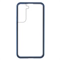 Samsung Galaxy S22+ 5G Magnetyczne Etui z Hartowanym Szkłem - Błękit