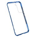 Samsung Galaxy S22+ 5G Magnetyczne Etui z Hartowanym Szkłem - Błękit