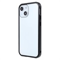 iPhone 13 Magnetyczne Etui ze Szkłem Hartowanym - Czerń