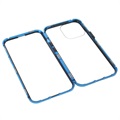 iPhone 13 Pro Magnetyczne Etui z Hartowanym Szkłem - Błękit