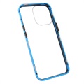 iPhone 13 Pro Magnetyczne Etui z Hartowanym Szkłem - Błękit