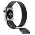 Apple Watch Series 4/3/2/1 Magnetyczny Pasek Milanese - 44mm, 42mm - Czarny