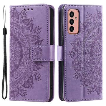 Etui z Portfelem z Serii Mandala do Samsung Galaxy A14 - Fiolet