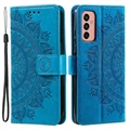 Etui z Portfelem z Serii Mandala do Samsung Galaxy A14/A14 5G - Błękit