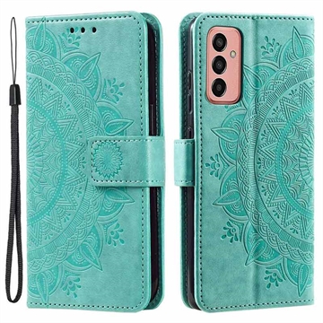 Etui z Portfelem z Serii Mandala do Samsung Galaxy A14/A14 5G - Zieleń