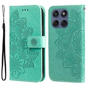 Etui z Portfelem z Serii Mandala do Motorola Edge 60 Fusion - Zieleń