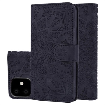 Etui-Portfel Mandala do iPhone 11 - Czerń