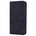 Etui z Portfelem z Serii Mandala do Samsung Galaxy A50 - Czarne