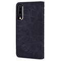 Etui z Portfelem z Serii Mandala do Samsung Galaxy A50 - Czarne