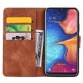 Etui z Portfelem z Serii Mandala do Samsung Galaxy A50 - Brązowe