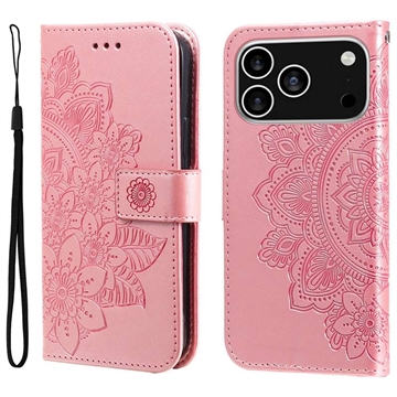 Etui z Portfelem z Serii Mandala do iPhone 17 Pro - Róż