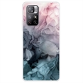 Xiaomi Redmi Note 11 Pro/Note 11 Pro 5G - Etui IMD z TPU z Deseniem Marmuru - Szary / Róż