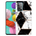  Samsung Galaxy A32 (4G) Etui Marble Pattern z TPU - Czarno-Białe