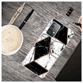  Samsung Galaxy A32 (4G) Etui Marble Pattern z TPU - Czarno-Białe