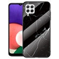 Samsung Galaxy A22 4G Etui Marble Series z Hartowanego Szkła - Czarne