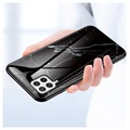 Samsung Galaxy A22 4G Etui Marble Series z Hartowanego Szkła - Czarne