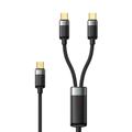 Mcdodo CA-6780 Kabel ładujący USB-C w oplocie 2 w 1 - 1.5m