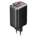 Szybka ładowarka Mcdodo CH-4100 67W GaN z chowanym kablem USB-C - czarna