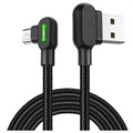 Mcdodo Night Elves Kątowy Kabel MicroUSB 90 stopni - 1,8 m - Czerń Tytanu