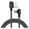 Mcdodo Night Elves Kątowy Kabel USB-C (90 st.) - 1.8 m - Czerń Tytanu